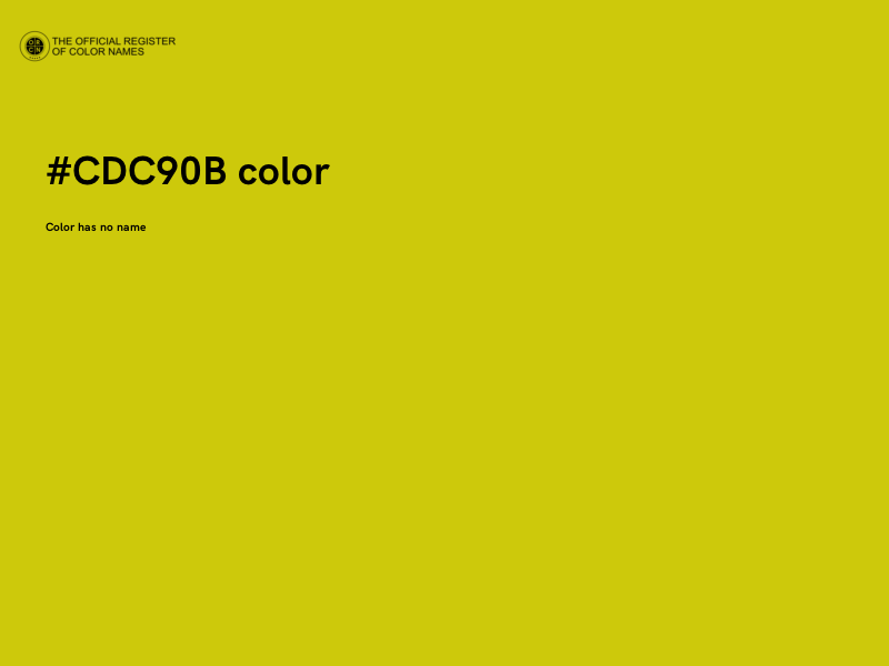 #CDC90B color image