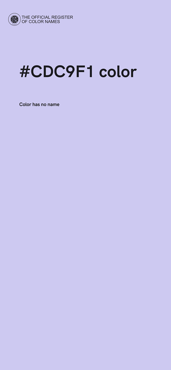 #CDC9F1 color image