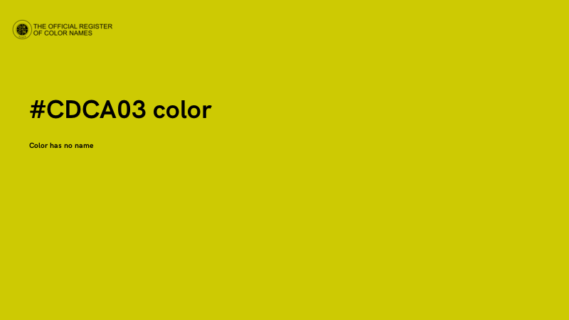 #CDCA03 color image