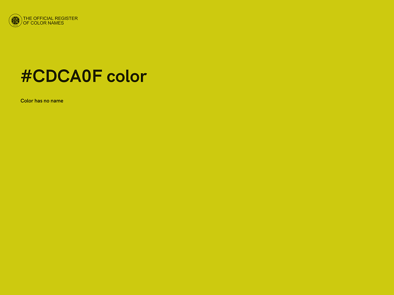 #CDCA0F color image