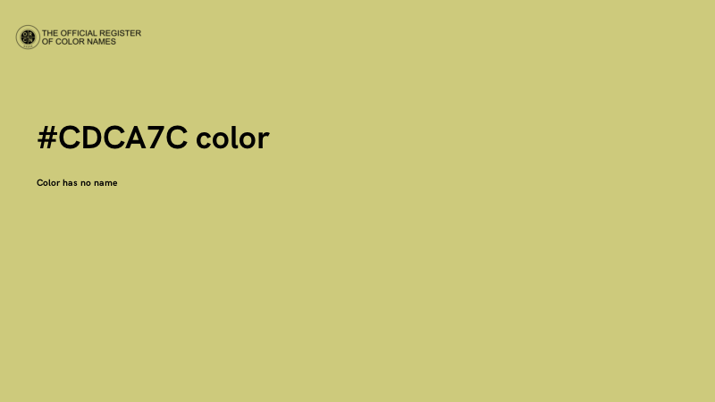 #CDCA7C color image