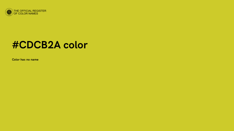#CDCB2A color image