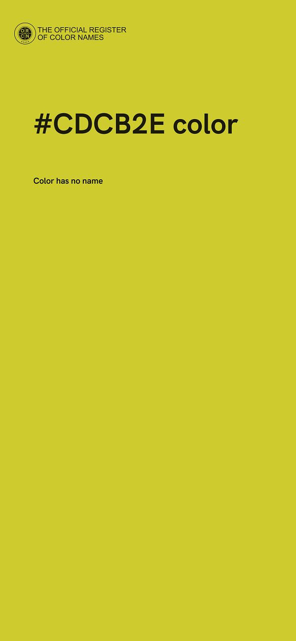 #CDCB2E color image