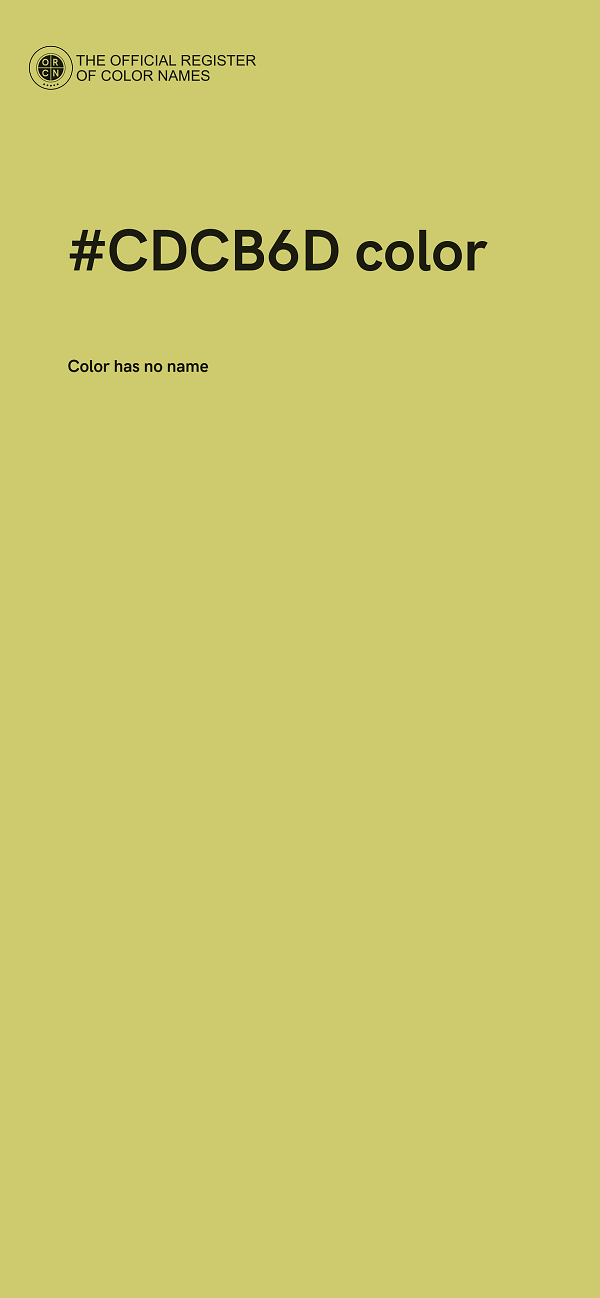 #CDCB6D color image