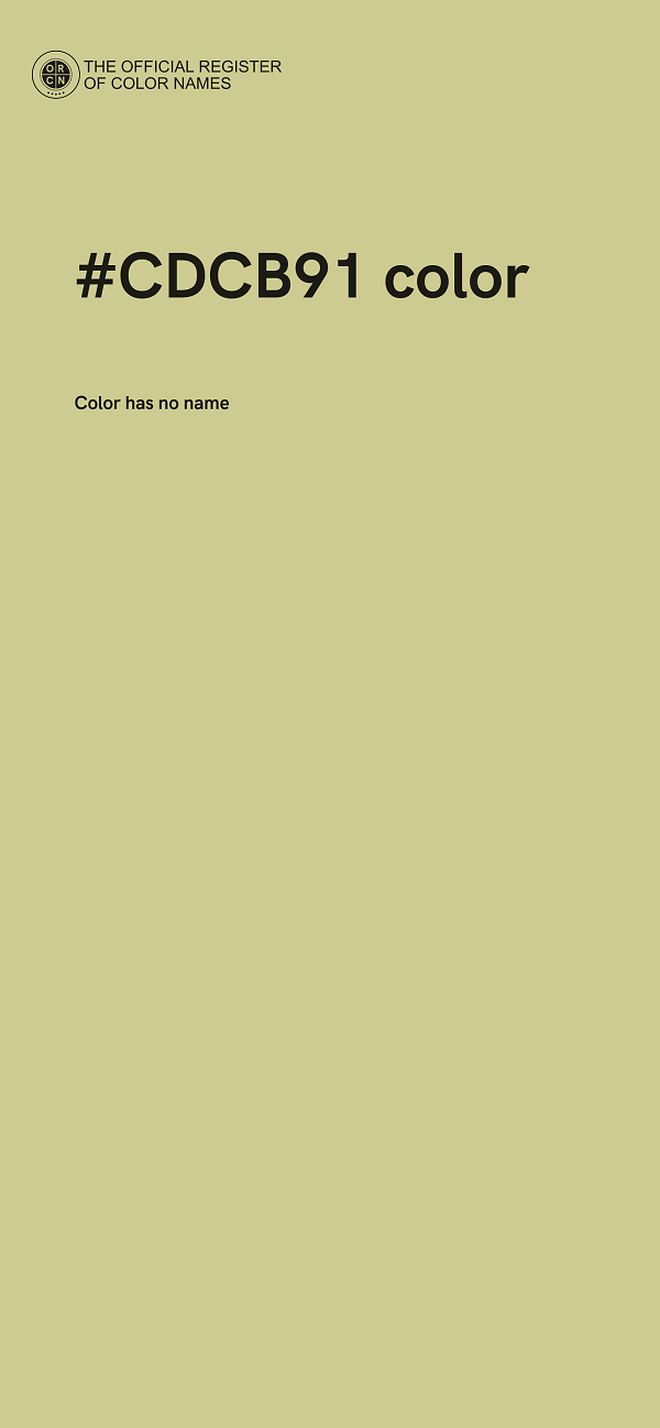 #CDCB91 color image
