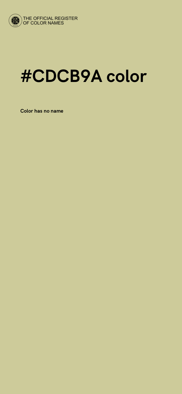 #CDCB9A color image