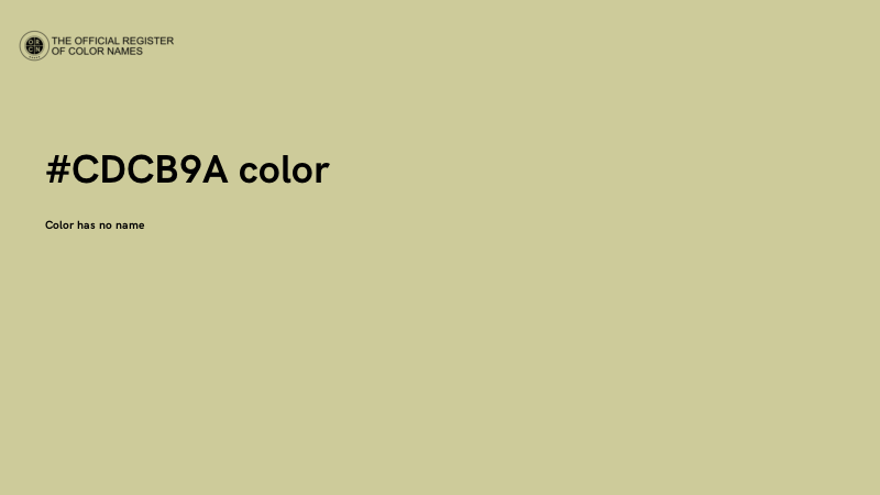 #CDCB9A color image