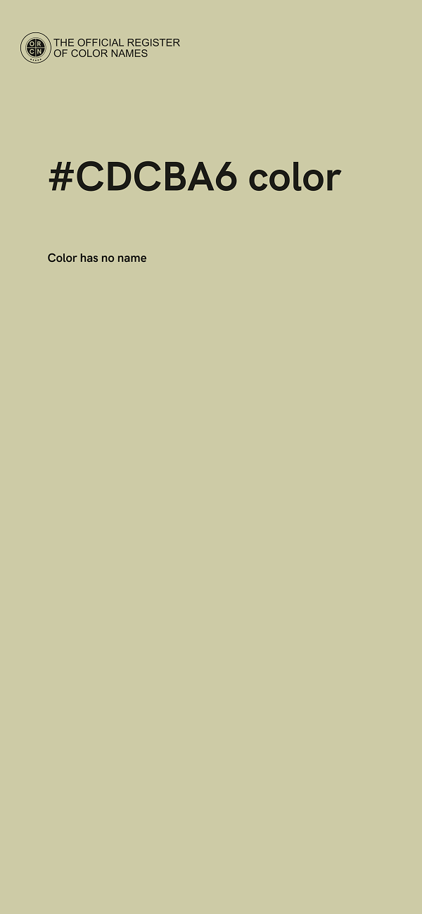 #CDCBA6 color image