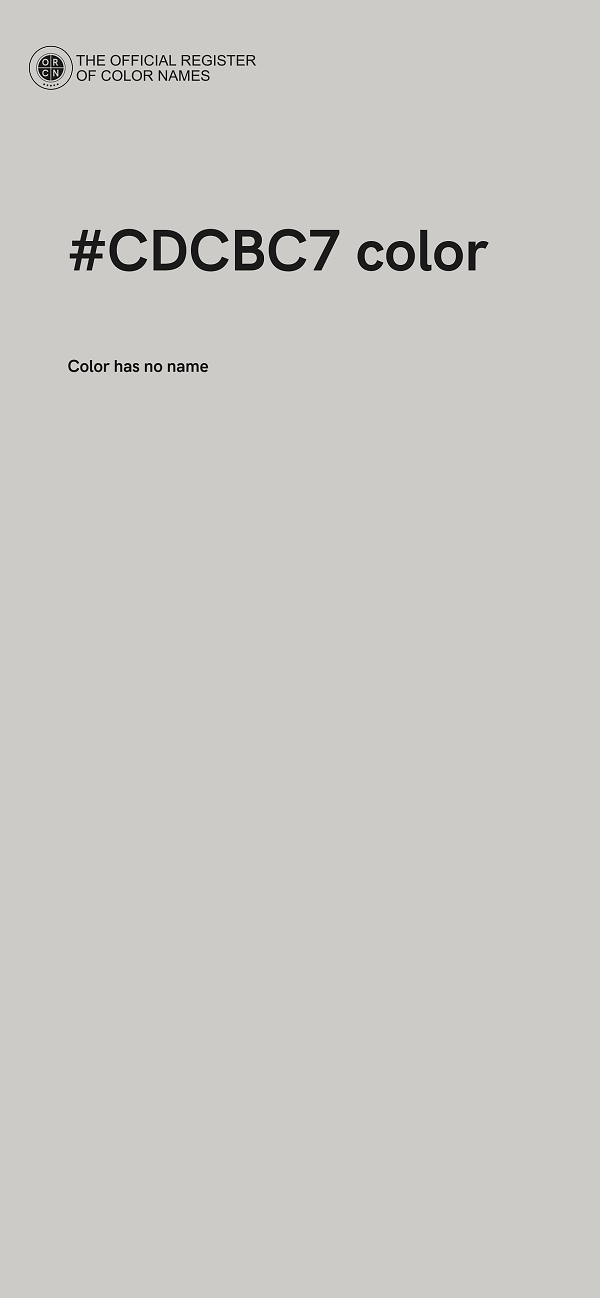 #CDCBC7 color image