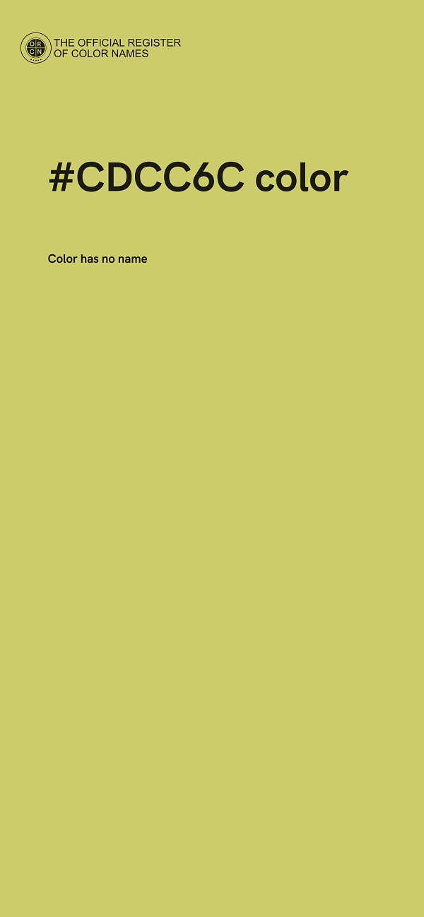 #CDCC6C color image