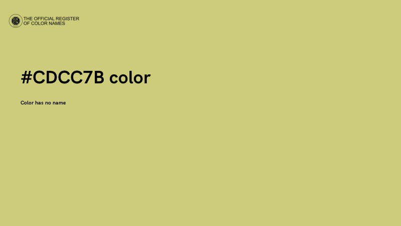#CDCC7B color image