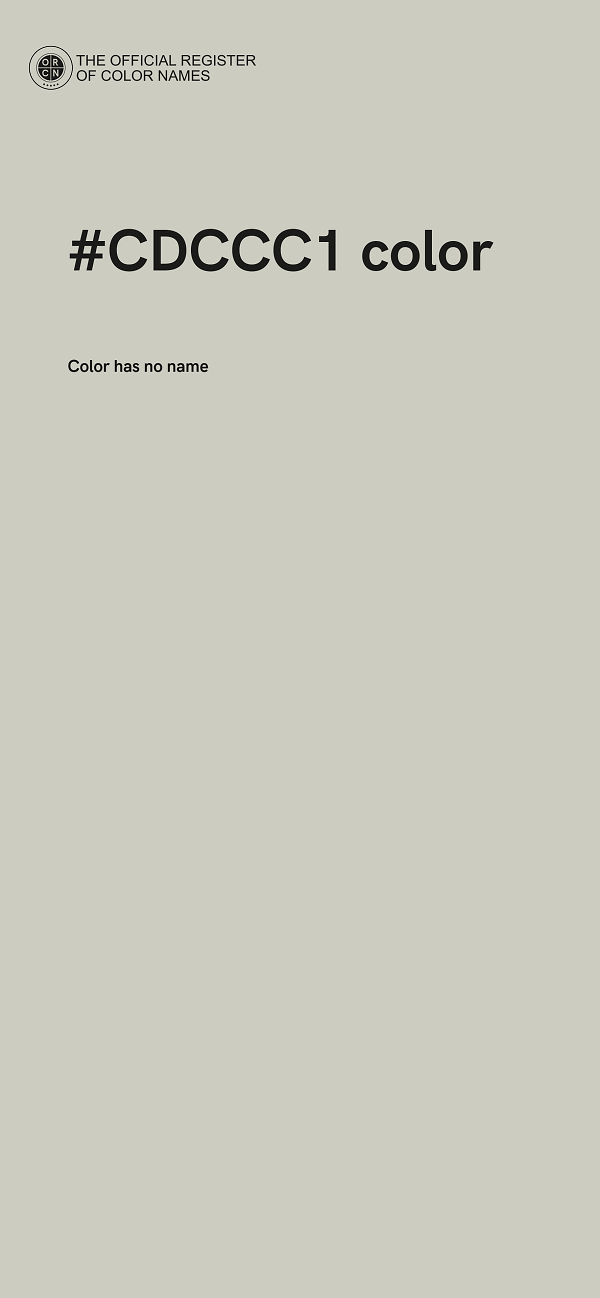 #CDCCC1 color image