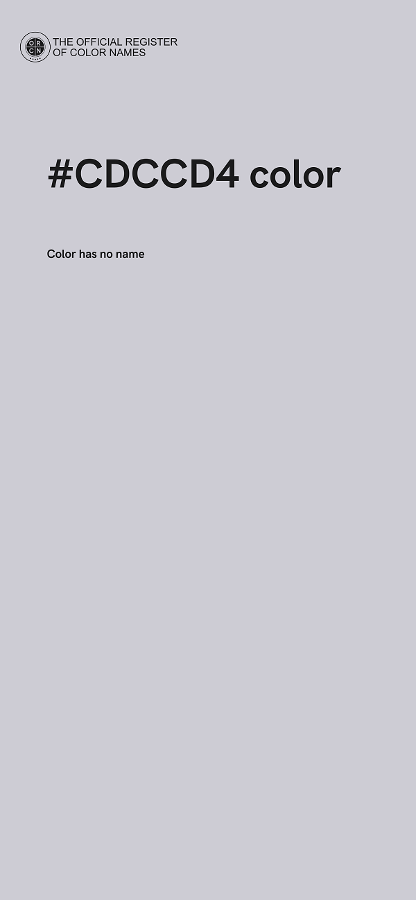 #CDCCD4 color image