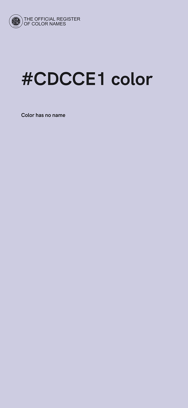 #CDCCE1 color image