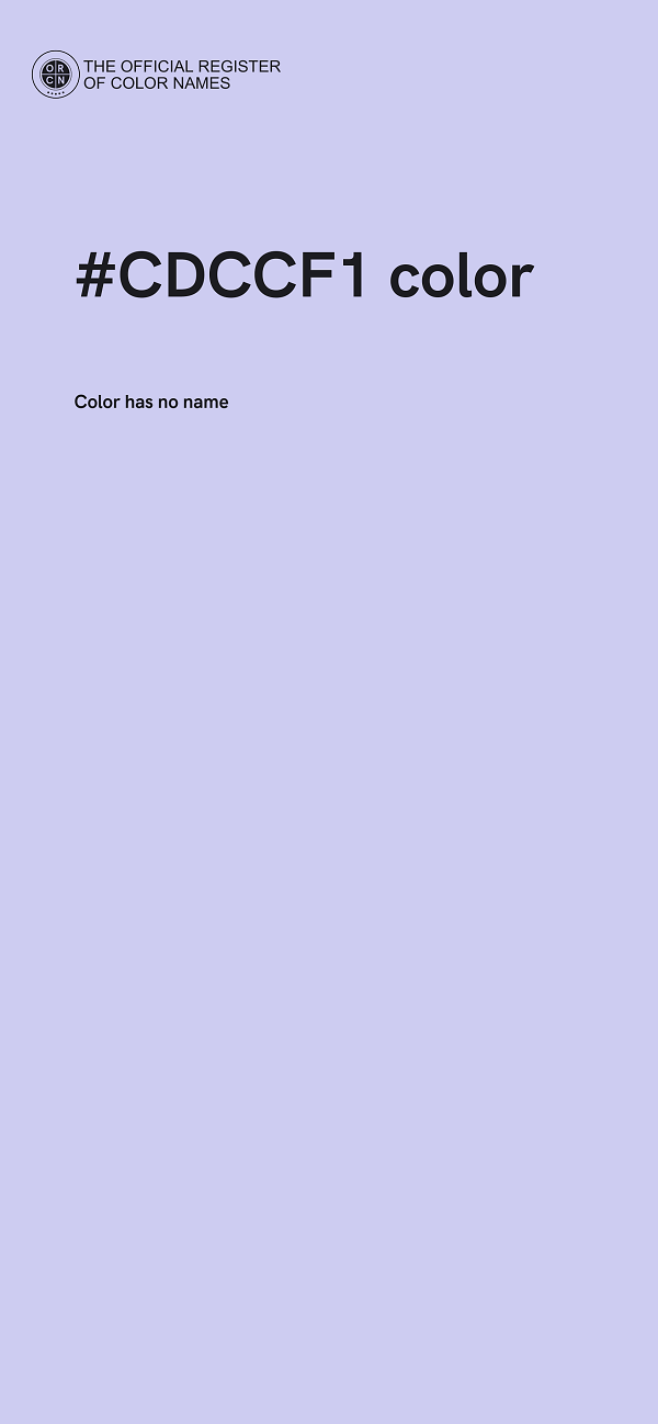 #CDCCF1 color image