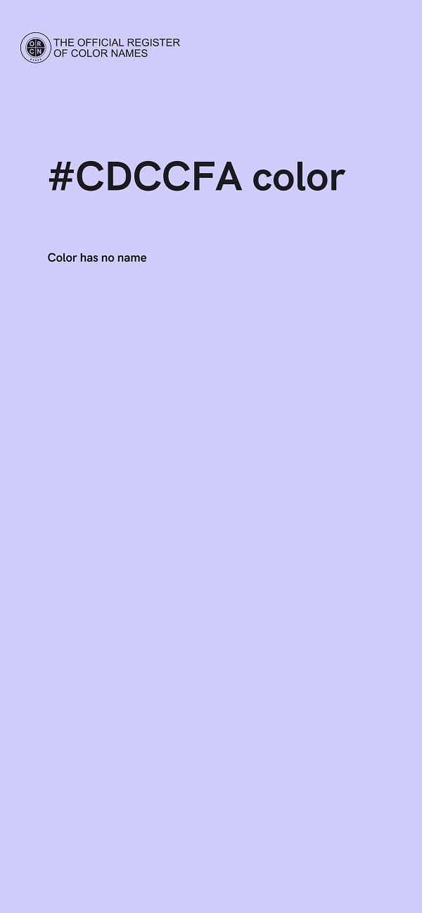 #CDCCFA color image
