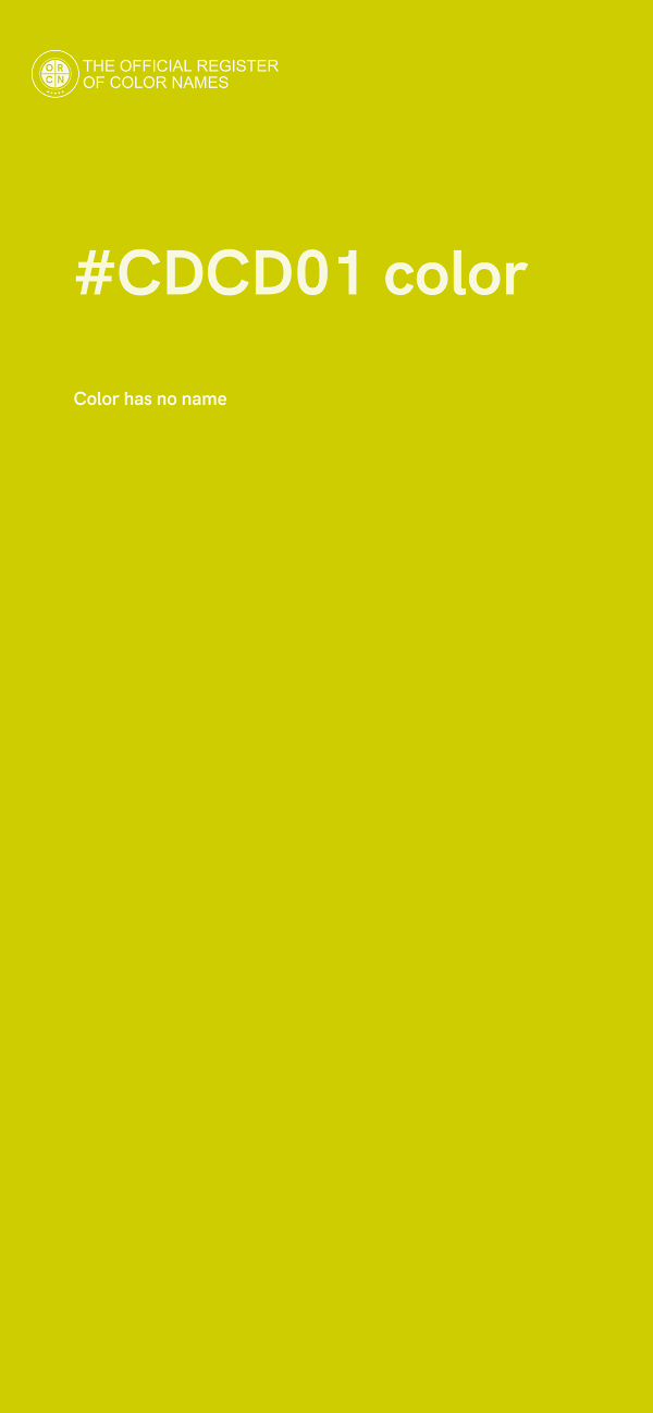 #CDCD01 color image