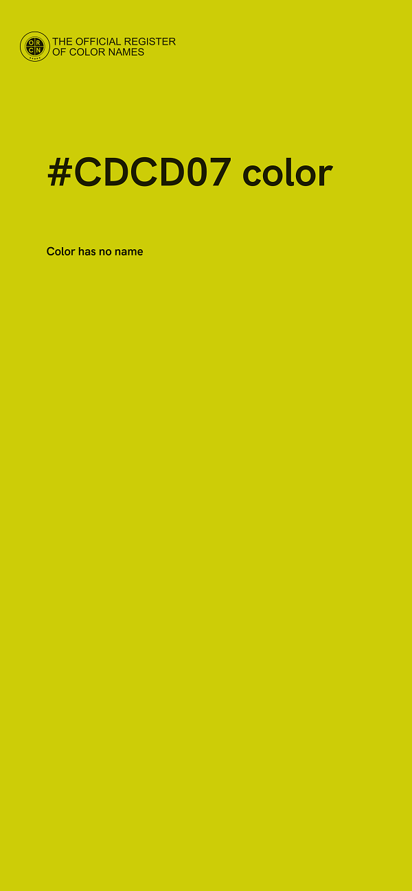 #CDCD07 color image