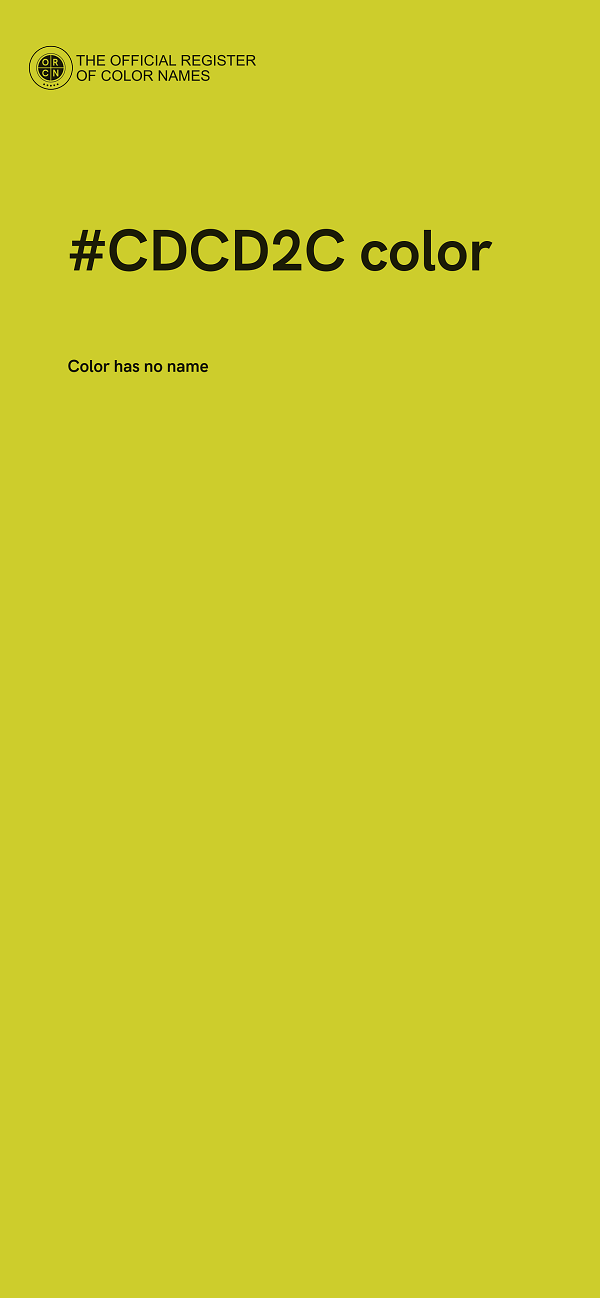 #CDCD2C color image