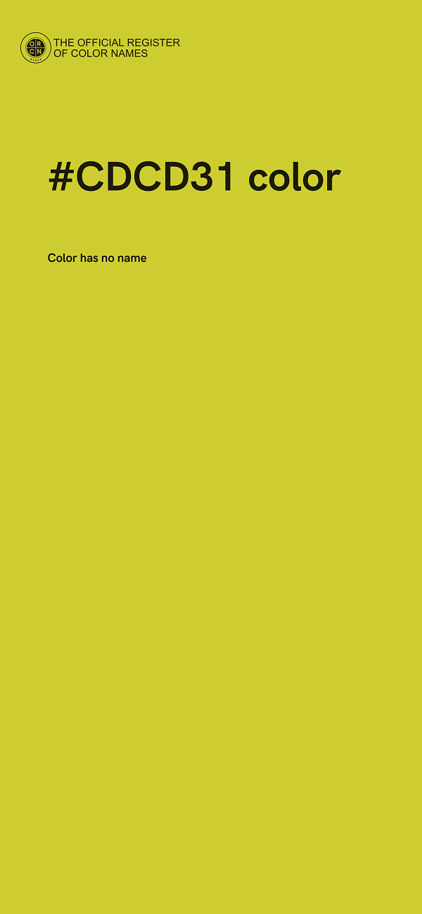 #CDCD31 color image