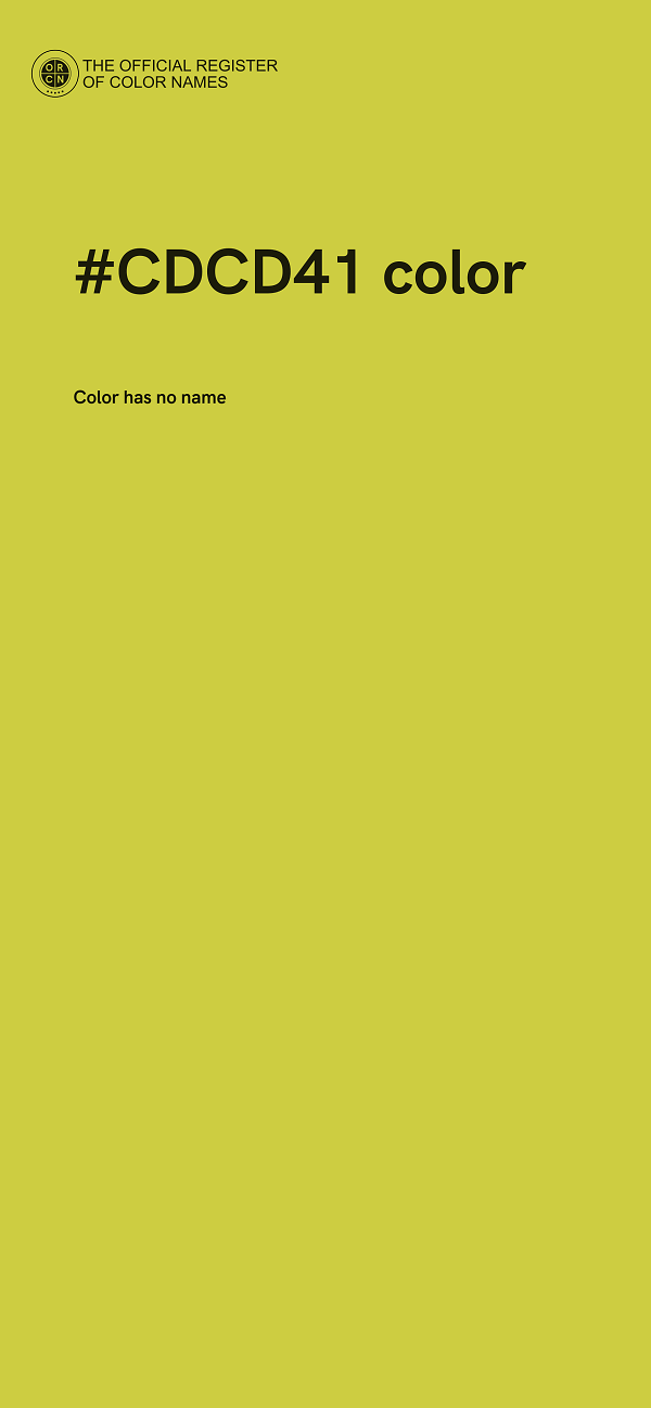 #CDCD41 color image