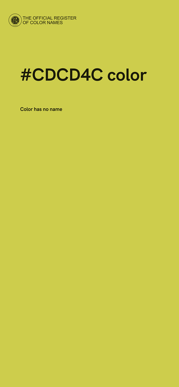 #CDCD4C color image