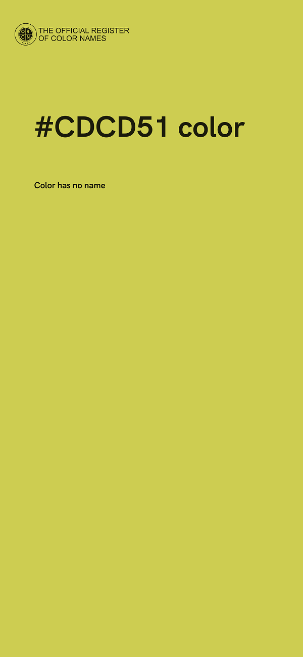#CDCD51 color image