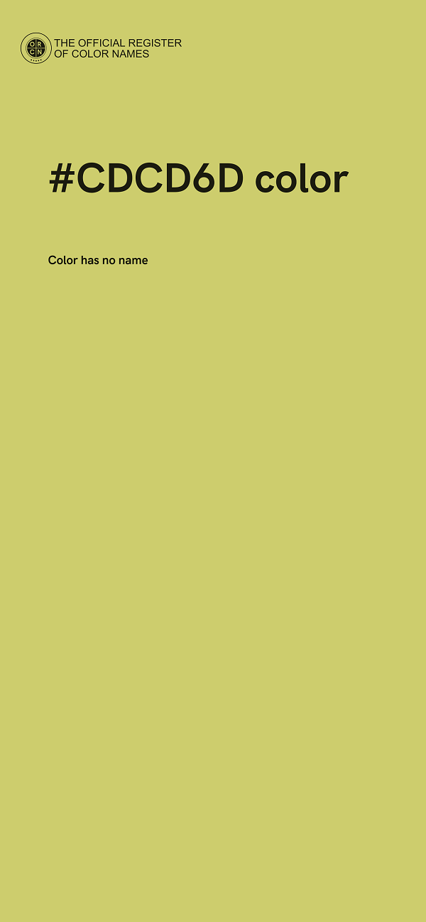 #CDCD6D color image