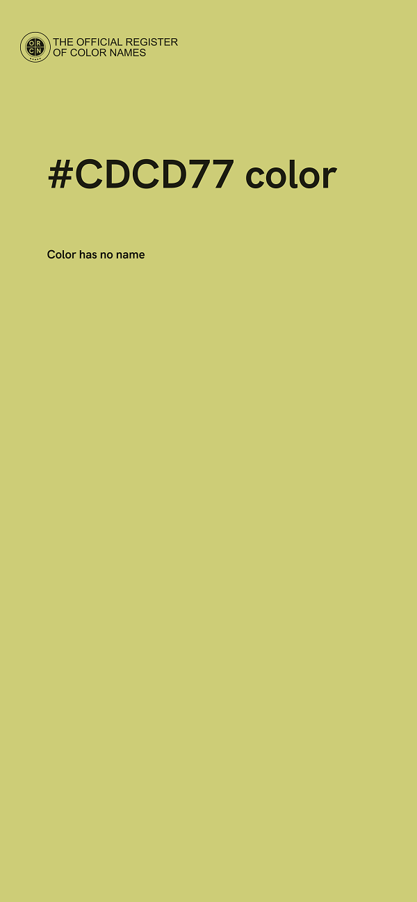 #CDCD77 color image