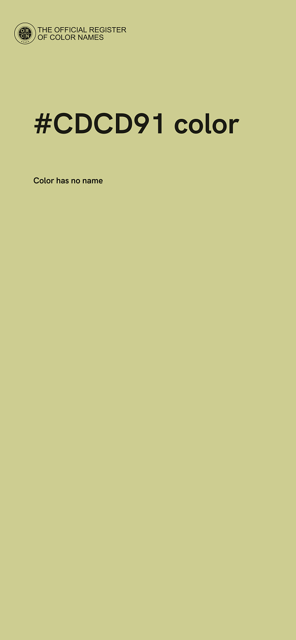 #CDCD91 color image