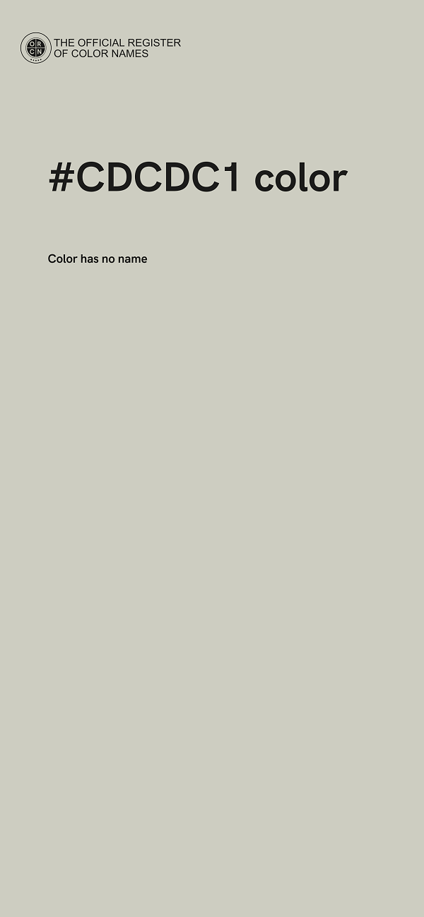 #CDCDC1 color image