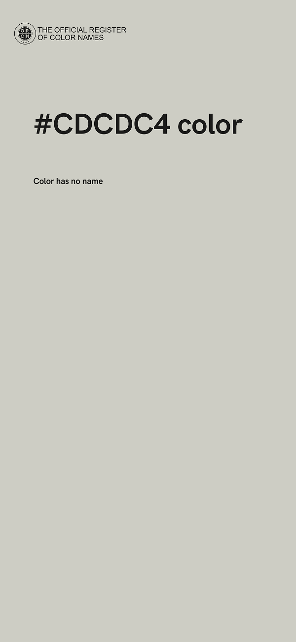 #CDCDC4 color image