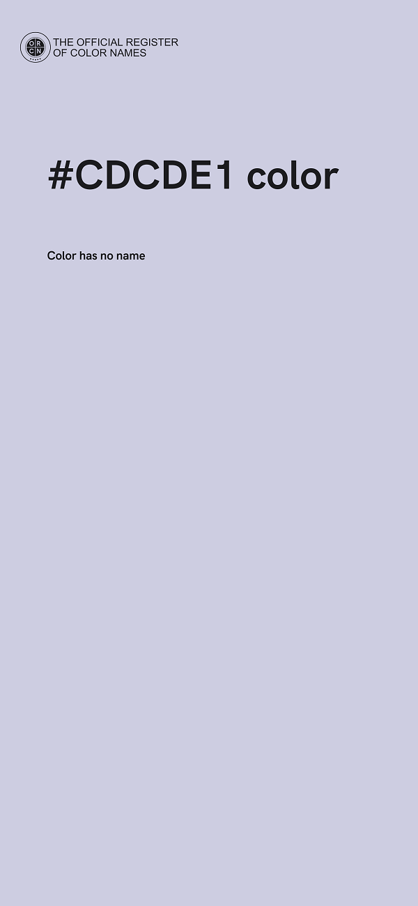 #CDCDE1 color image