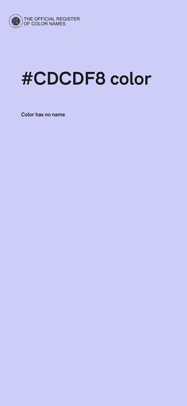 #CDCDF8 color image