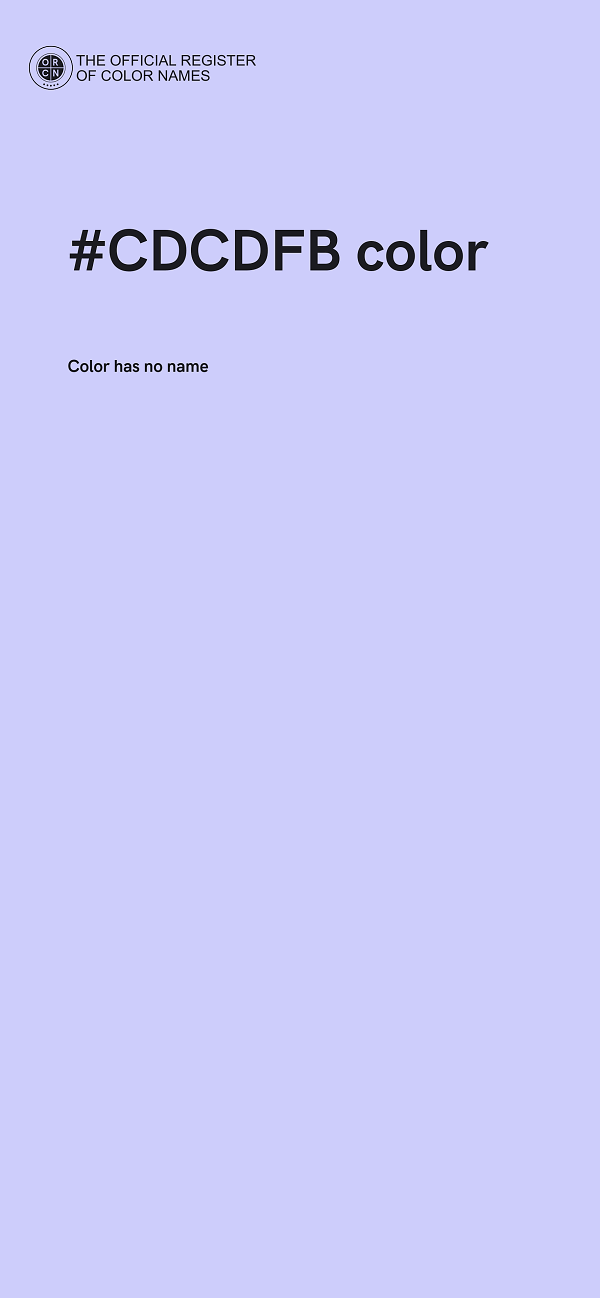 #CDCDFB color image
