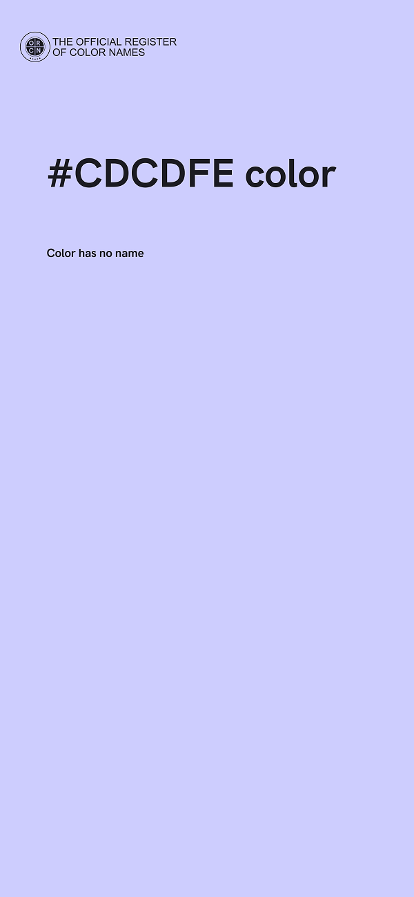 #CDCDFE color image