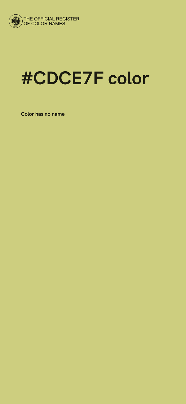 #CDCE7F color image