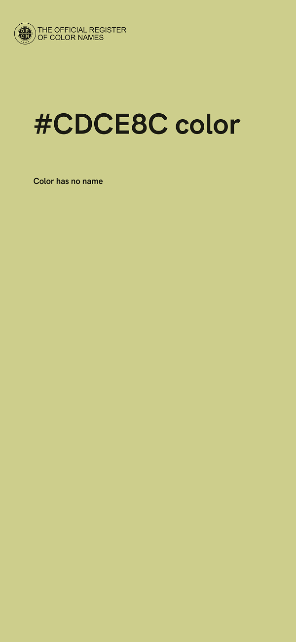 #CDCE8C color image