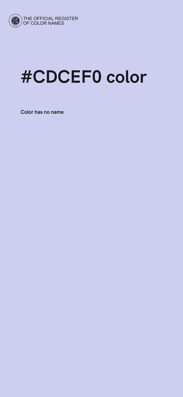 #CDCEF0 color image