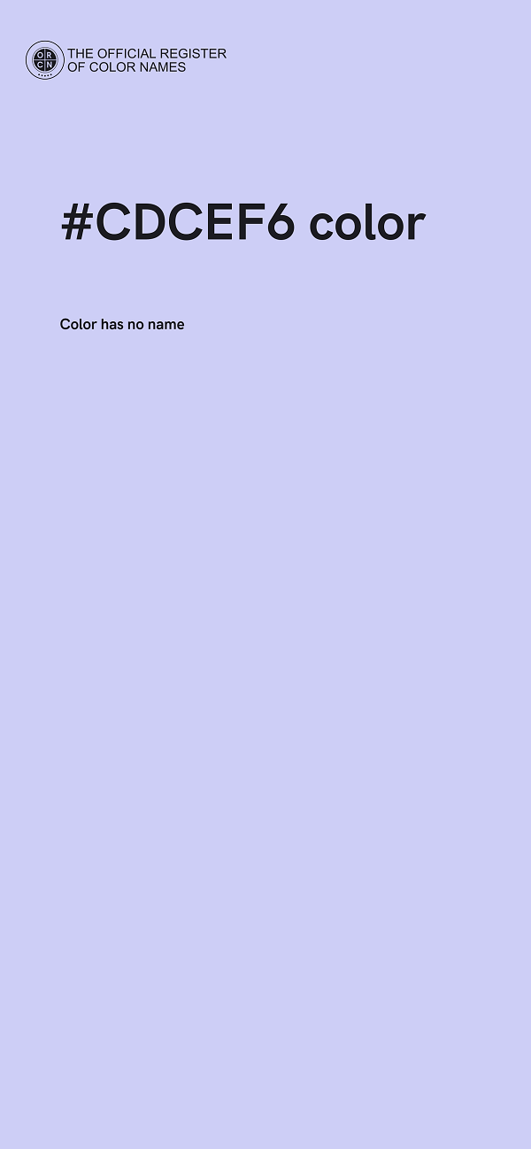 #CDCEF6 color image