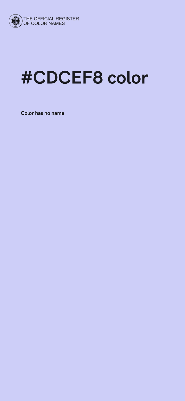 #CDCEF8 color image