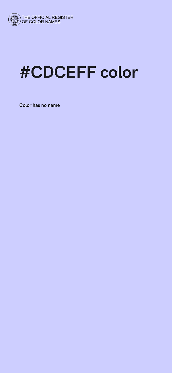 #CDCEFF color image