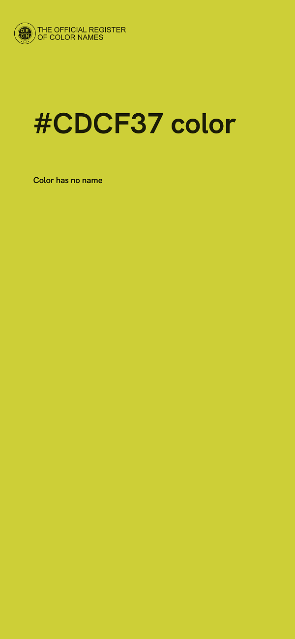 #CDCF37 color image