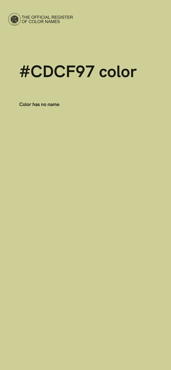 #CDCF97 color image