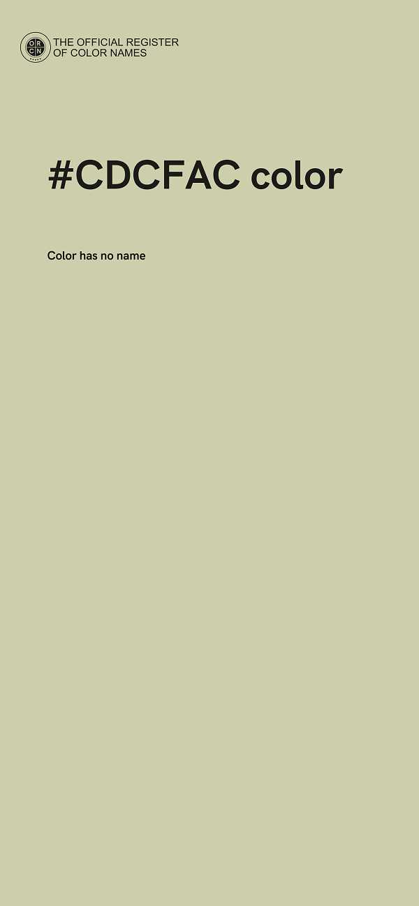 #CDCFAC color image