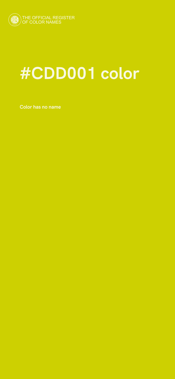 #CDD001 color image