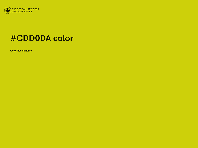 #CDD00A color image