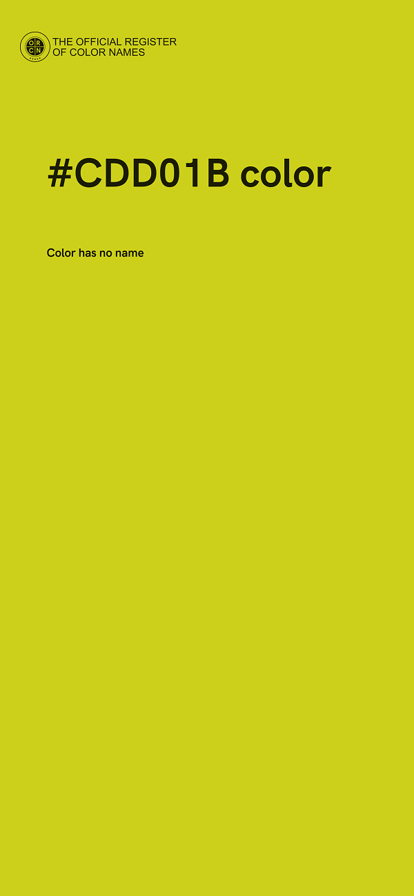 #CDD01B color image