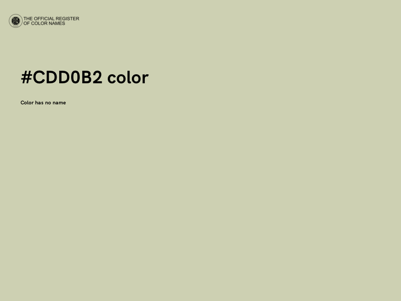 #CDD0B2 color image