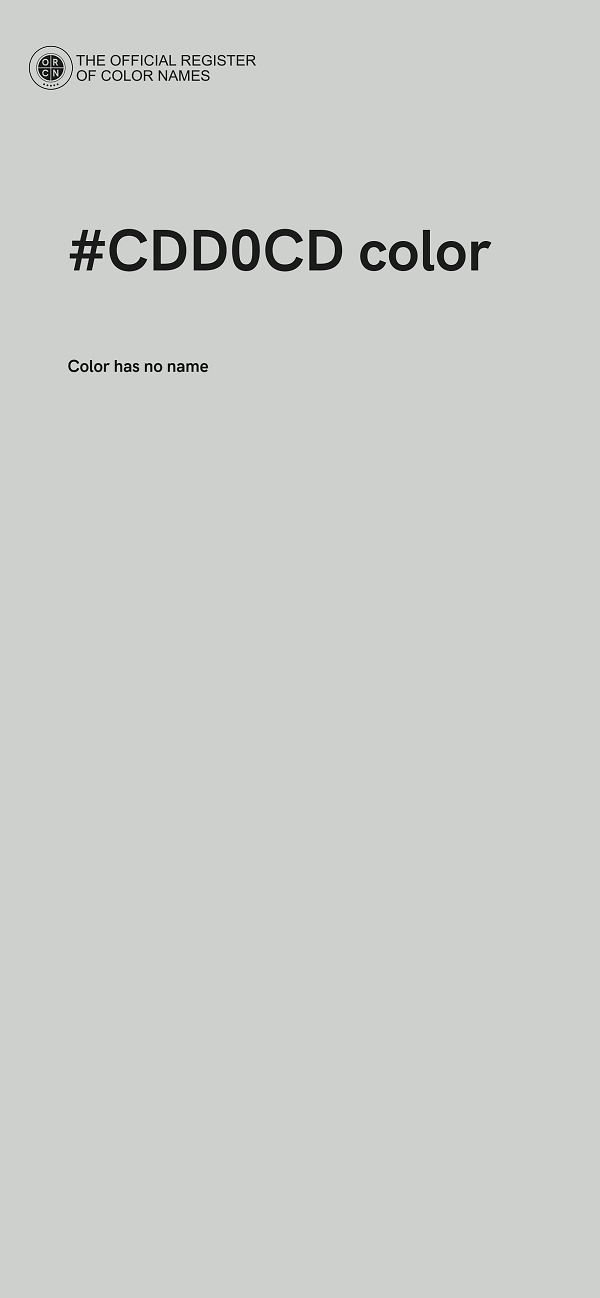 #CDD0CD color image